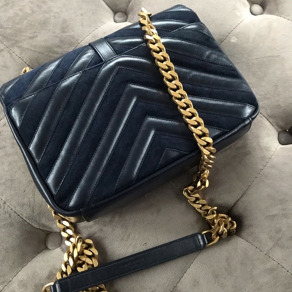 🚫⛔️SOLD⛔️SAINT LAURENT Chevron Medium College bag - Picture 4 of 8